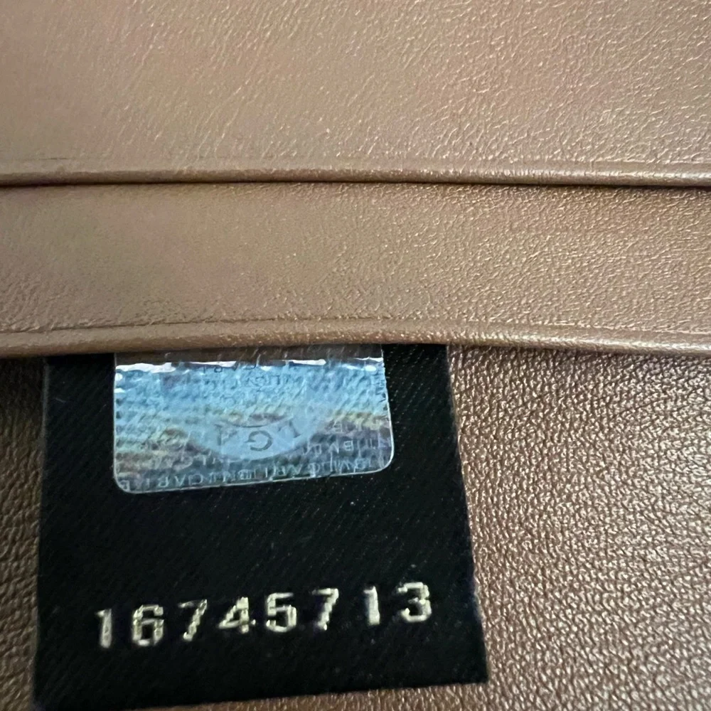 Bulgari Brown Leather Wallet with Gold Accent